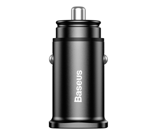 Baseus Ładowarka samochodowa 2x USB, QC 3.0 (czarny) - 509280 - zdjęcie 2